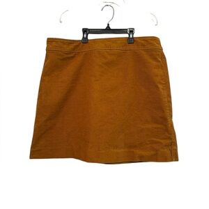 J. Crew Women's Corduroy Skirt Mini Size 14 Camel Brown A Line EUC